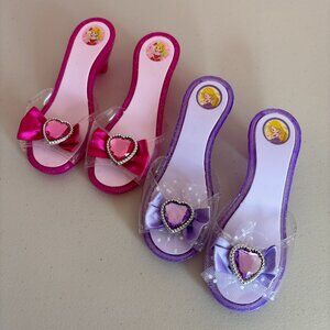 Dress Up Kids Play Shoes Princess Rapunzel Pink Purple Girl Heel Shoes Princess